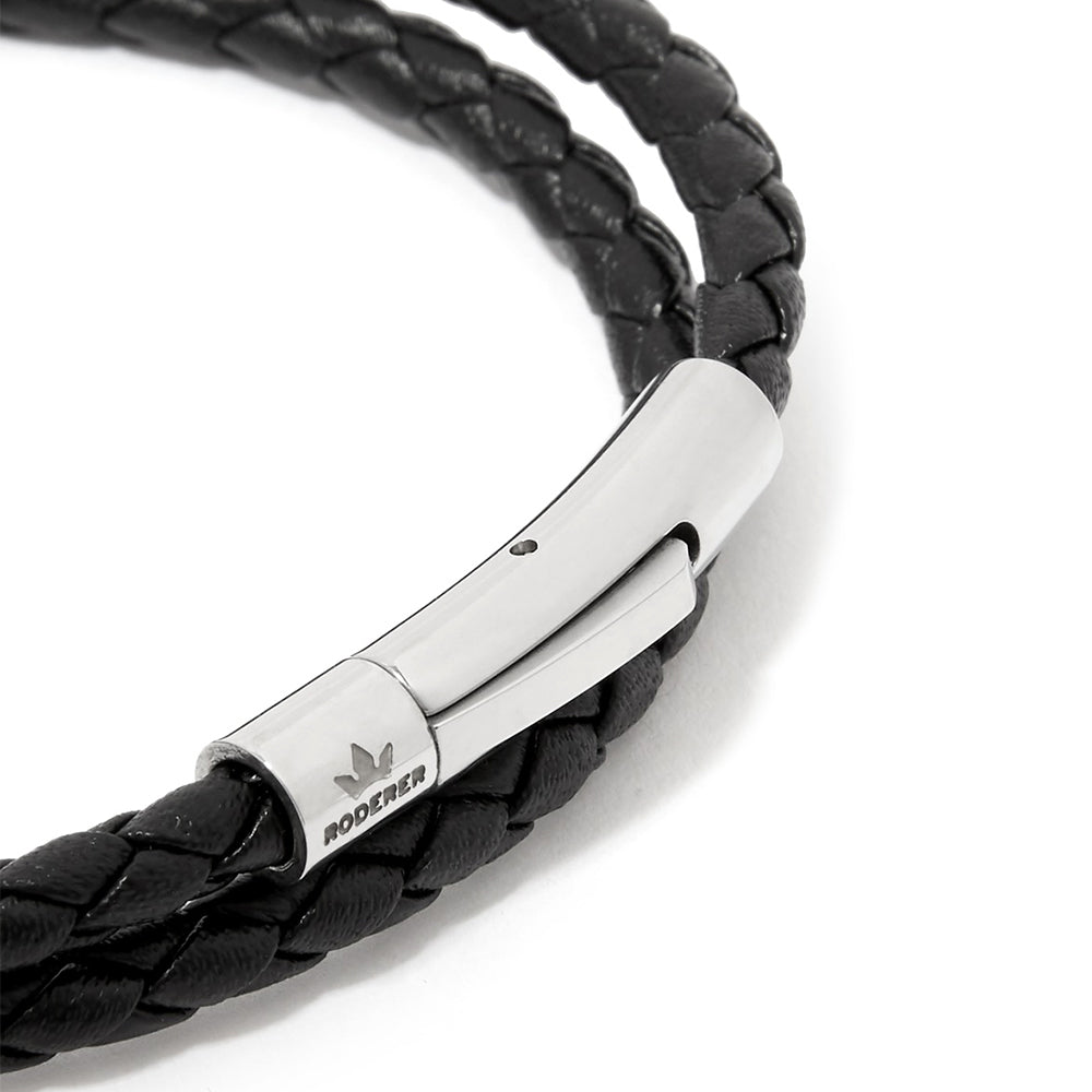 Matteo Double Tour Bracelet > Black