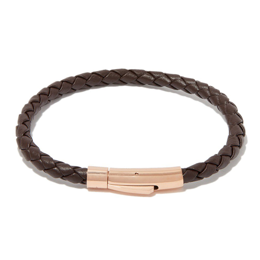 Matteo Bracelet > Brown On Rose Gold