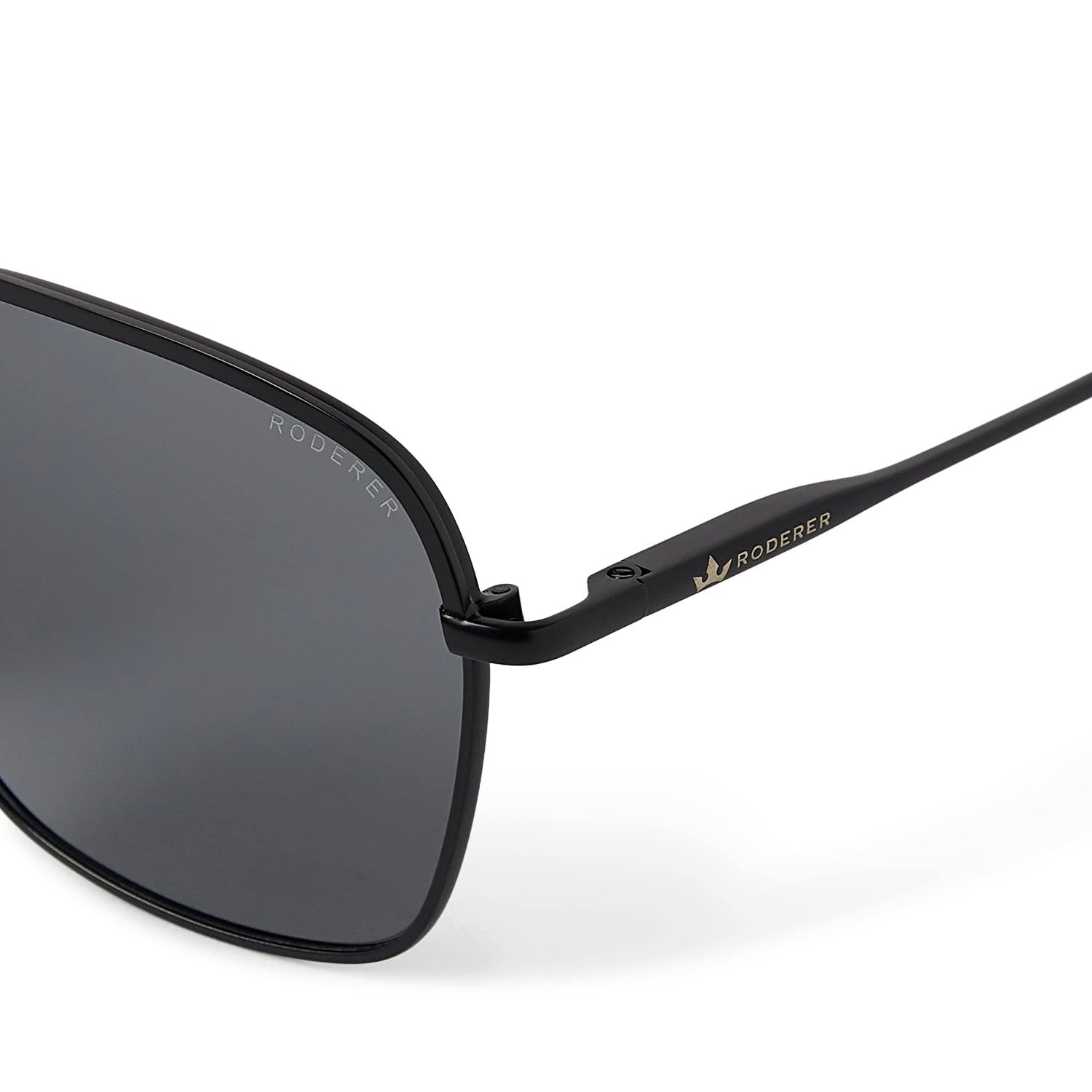 Victor Aviator Polarized Sunglasses > Black Matt / Grey