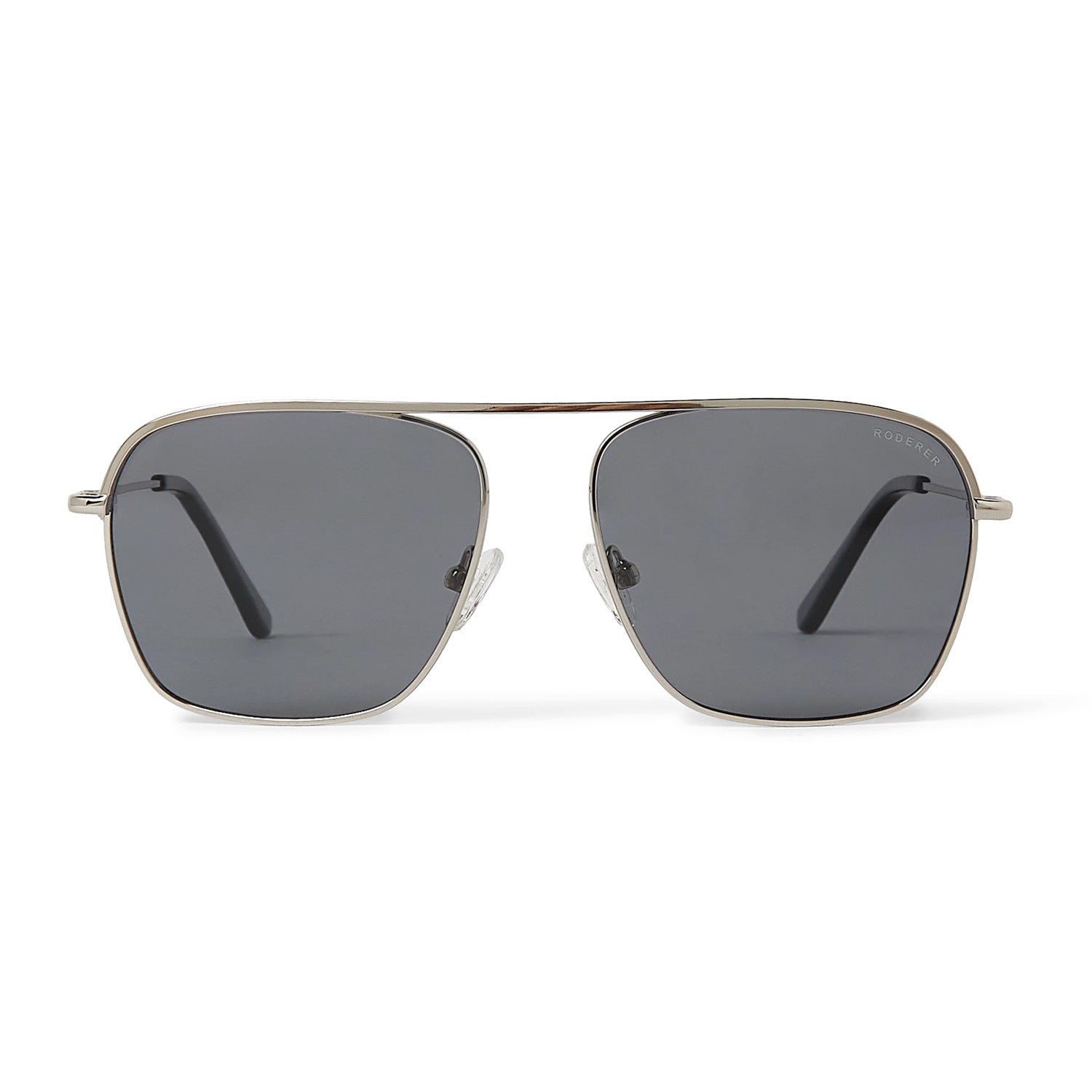 Victor Aviator Polarized Sunglasses > Silver / Grey