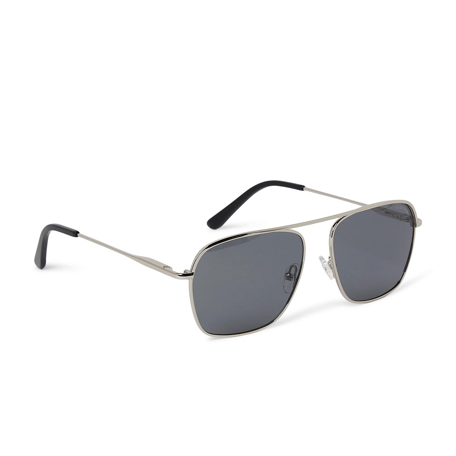 Victor Aviator Polarized Sunglasses > Silver / Grey