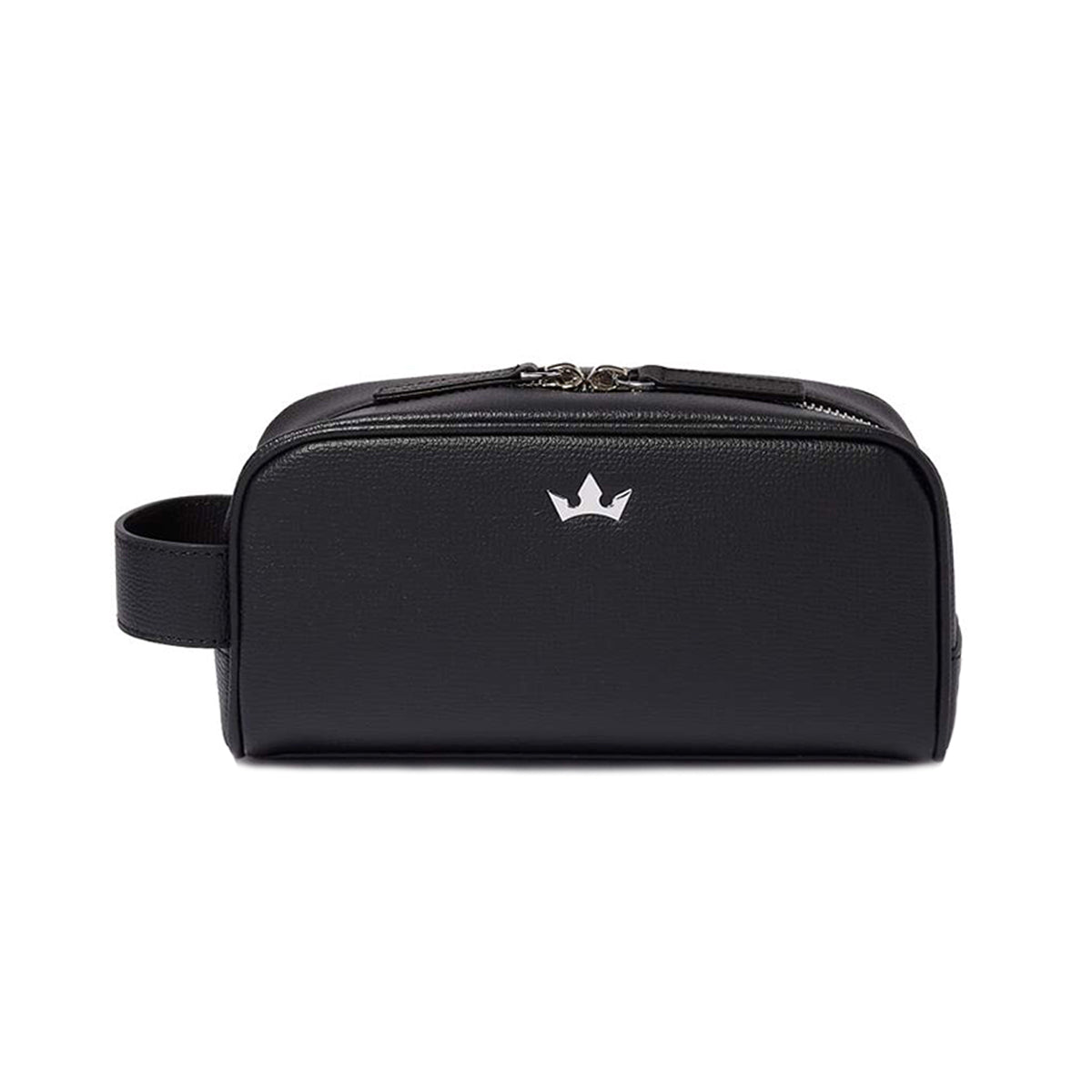 Award Mini Wash Bag > Italian Leather Black