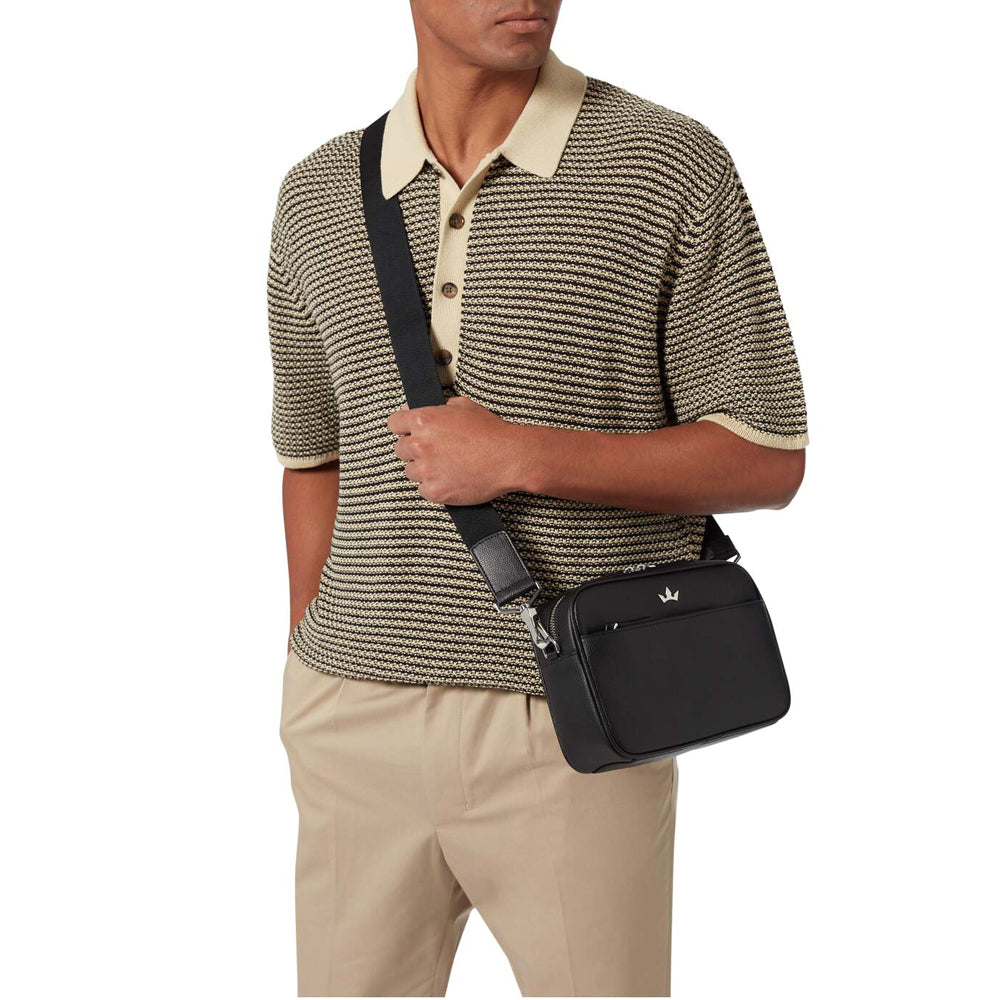 Award 5-in-1 Messenger Bag > Italian Leather Black
