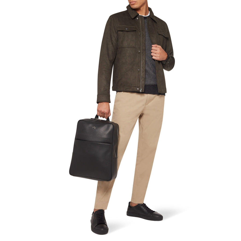 Award Backpack > Italian Leather Black