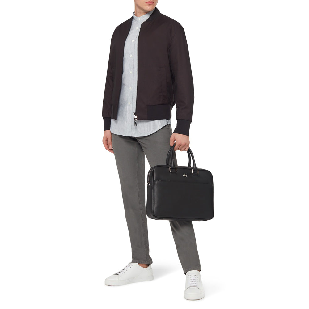 Award Briefcase > Italian Leather Black