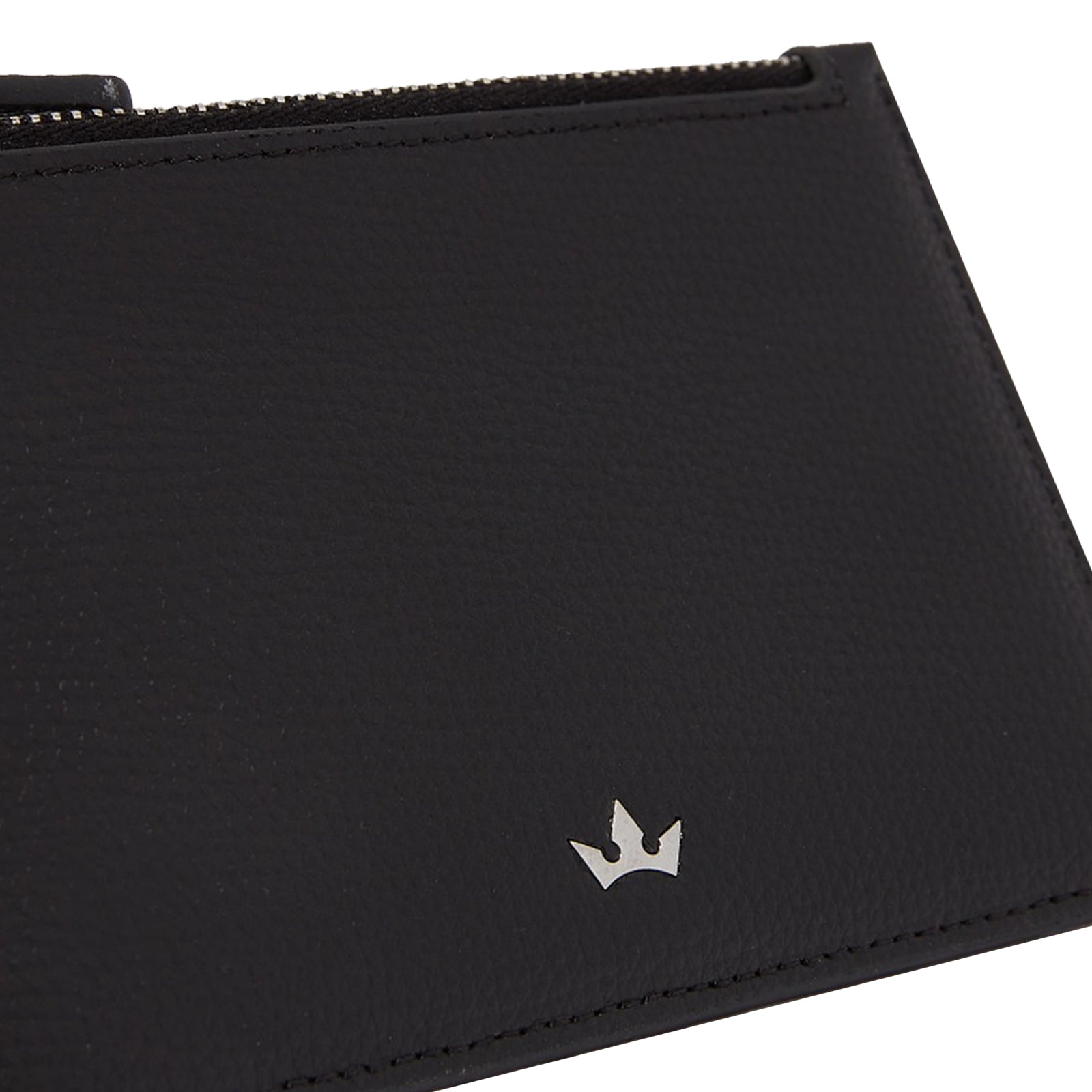 Award Zip Card Holder > Italian Leather Black