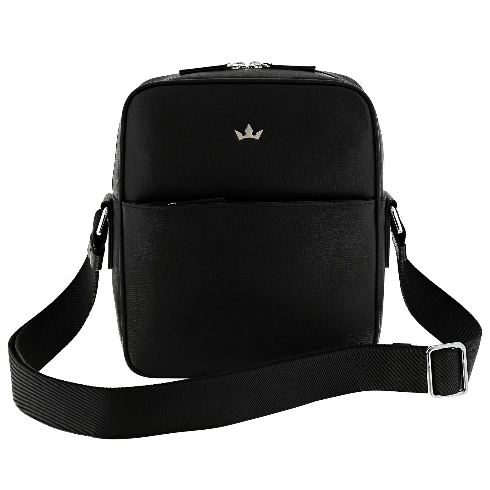 Award Messenger Bag > Italian Leather Black