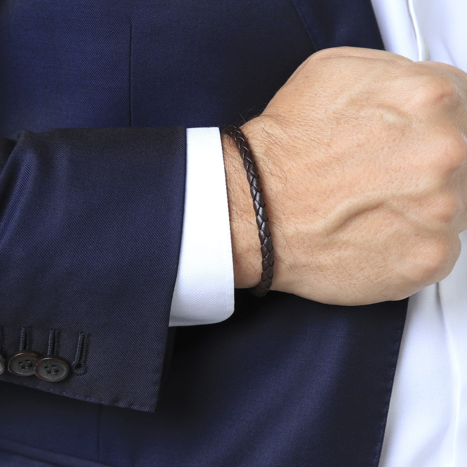 Matteo Bracelet > Brown On Rose Gold