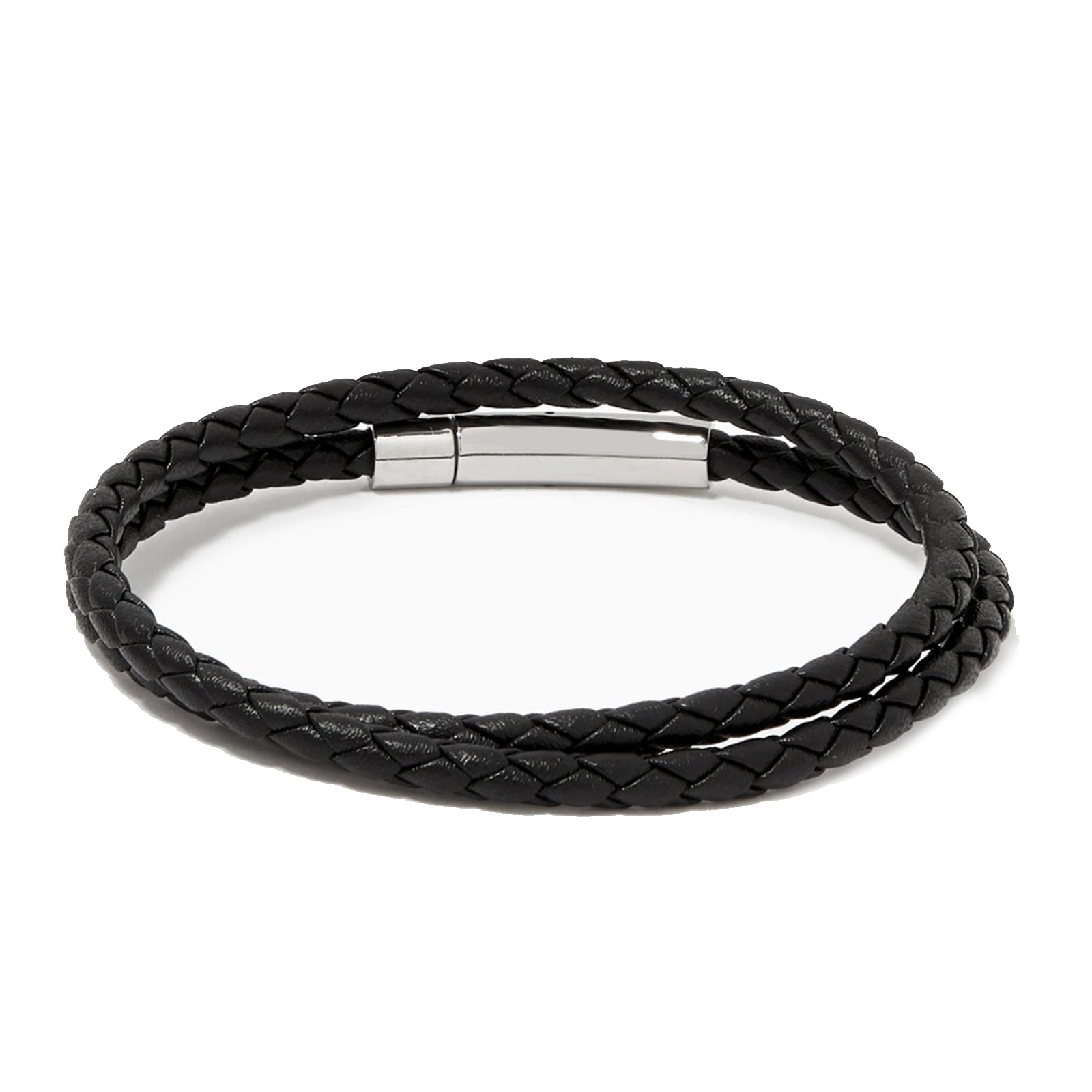 Matteo Double Tour Bracelet > Black