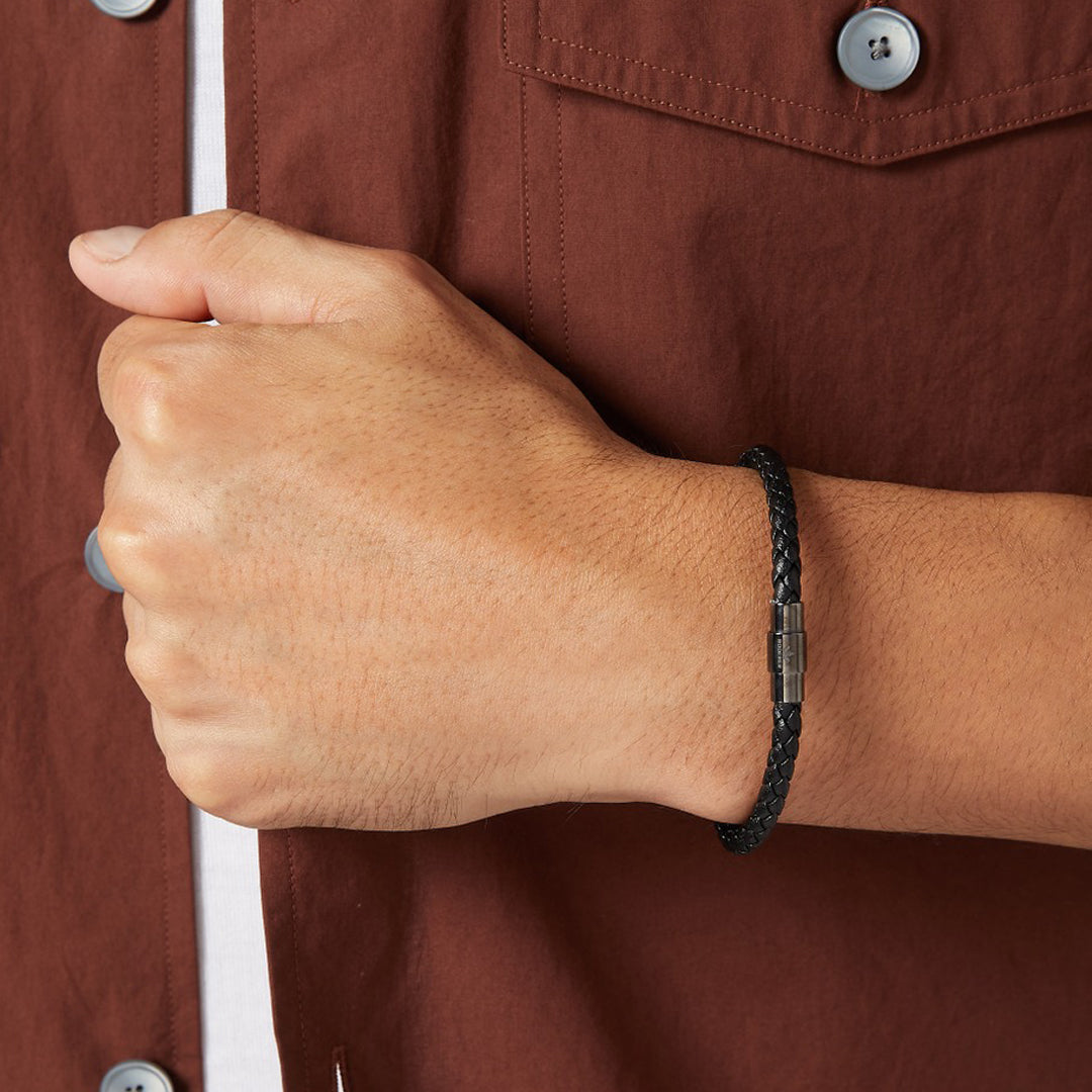 Sergio Bracelet > Black On Gunmetal Clasp
