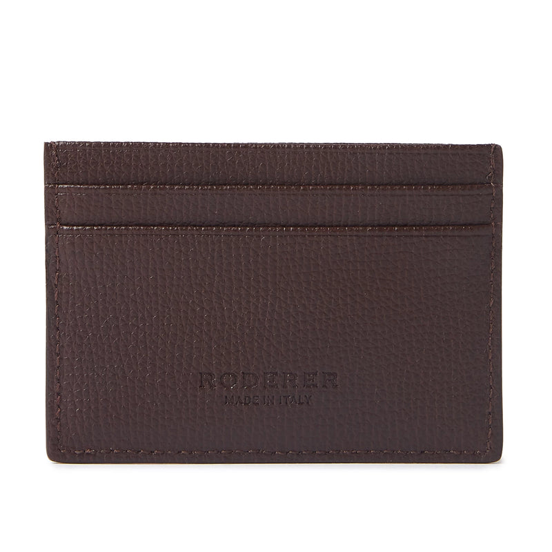Award 4cc Card Holder > Italian Leather Brown