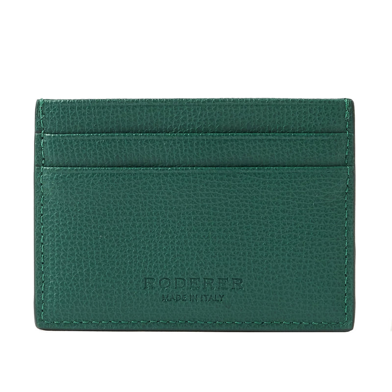 Award 4cc Card Holder > Italian Leather Green