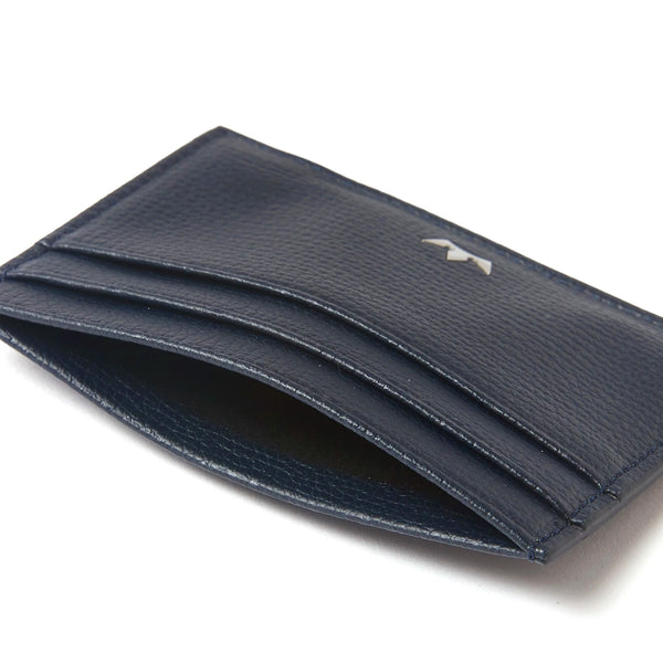 Award 4cc Card Holder > Italian Leather Navy Blue