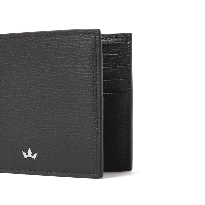 AWARD 8CC BIFOLD > ITALIAN LEATHER BLACK