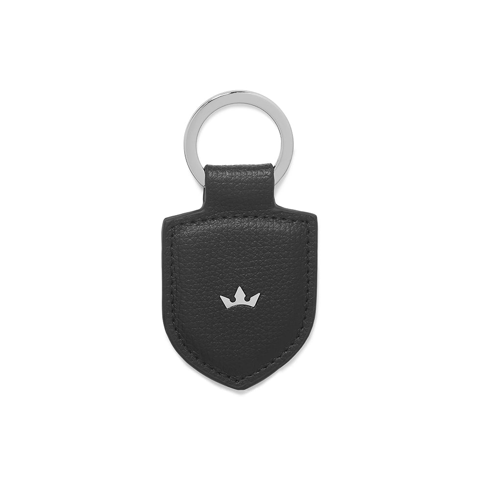 Award Blason Key Ring > Italian Leather Black