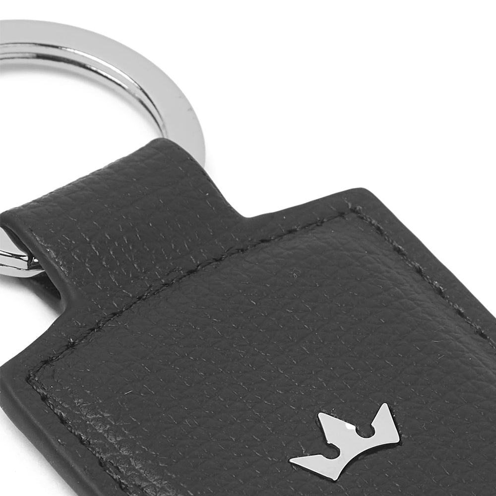 Award Blason Key Ring > Italian Leather Black