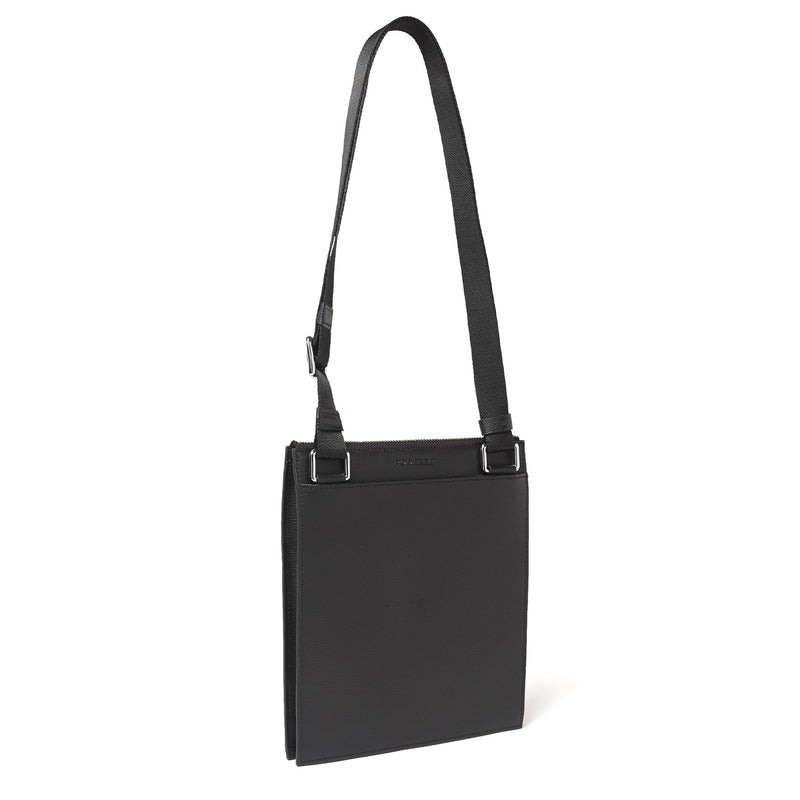 Award Slim Messenger Bag > Italian Leather Black