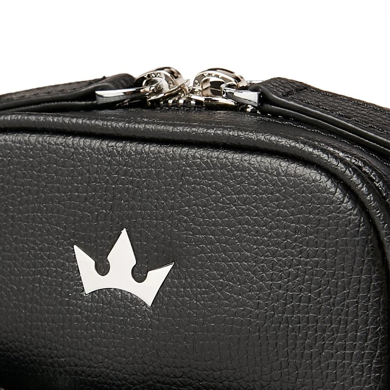 Award Mini Messenger Bag > Italian Leather Black