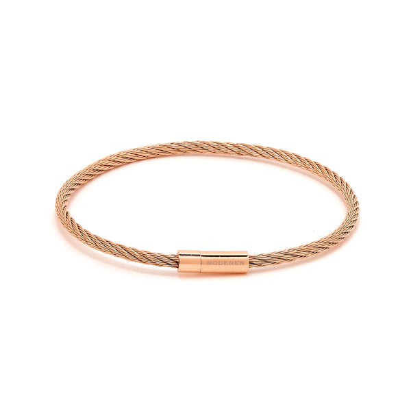 Giacomo Bracelet > Stainless Steel Cable Rose Gold