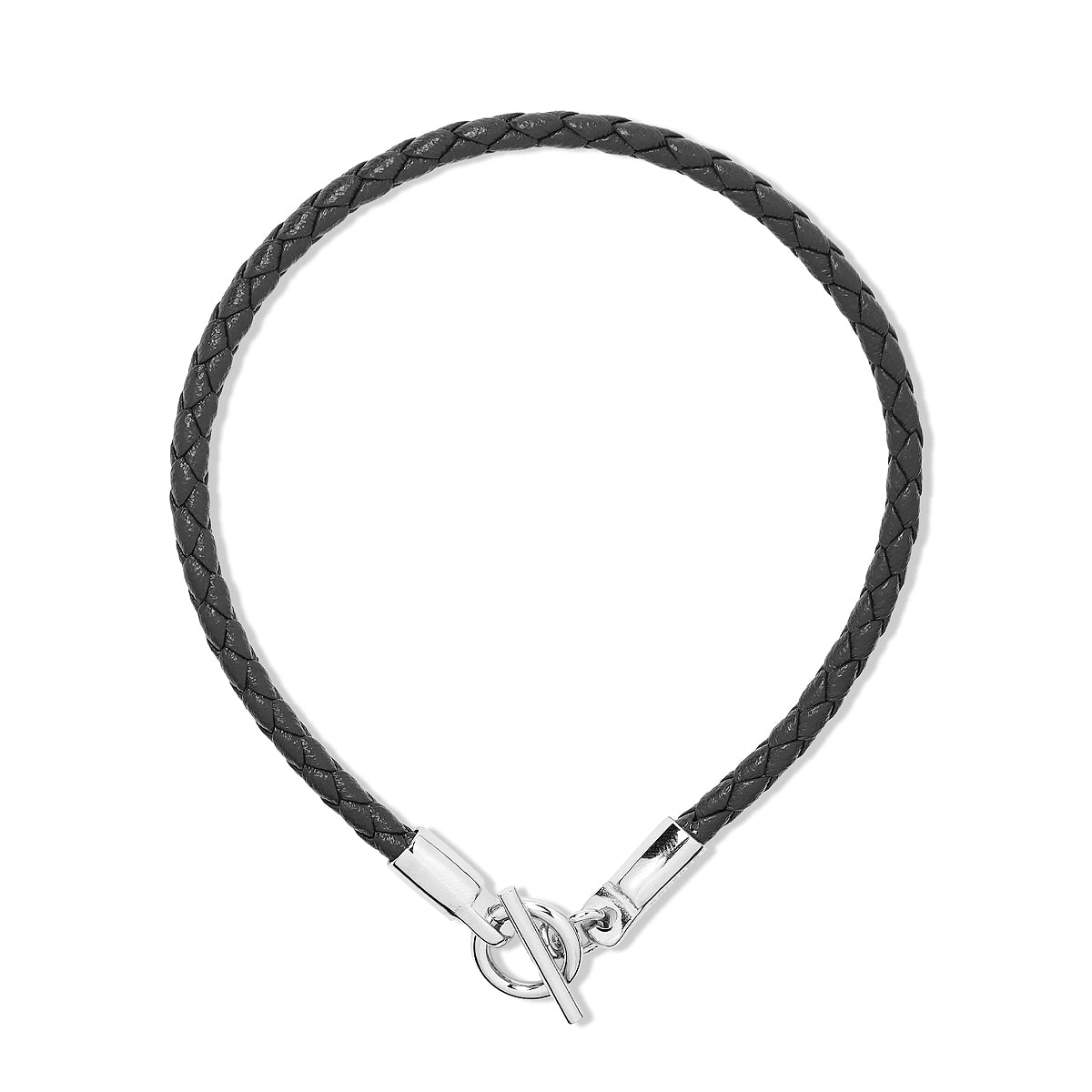 Giorgio Bracelet • Braided Leather Black