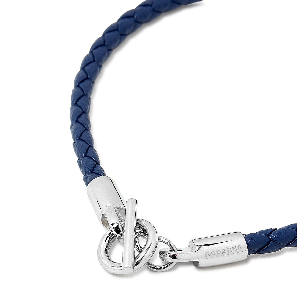Giorgio Bracelet • Braided Leather Navy Blue