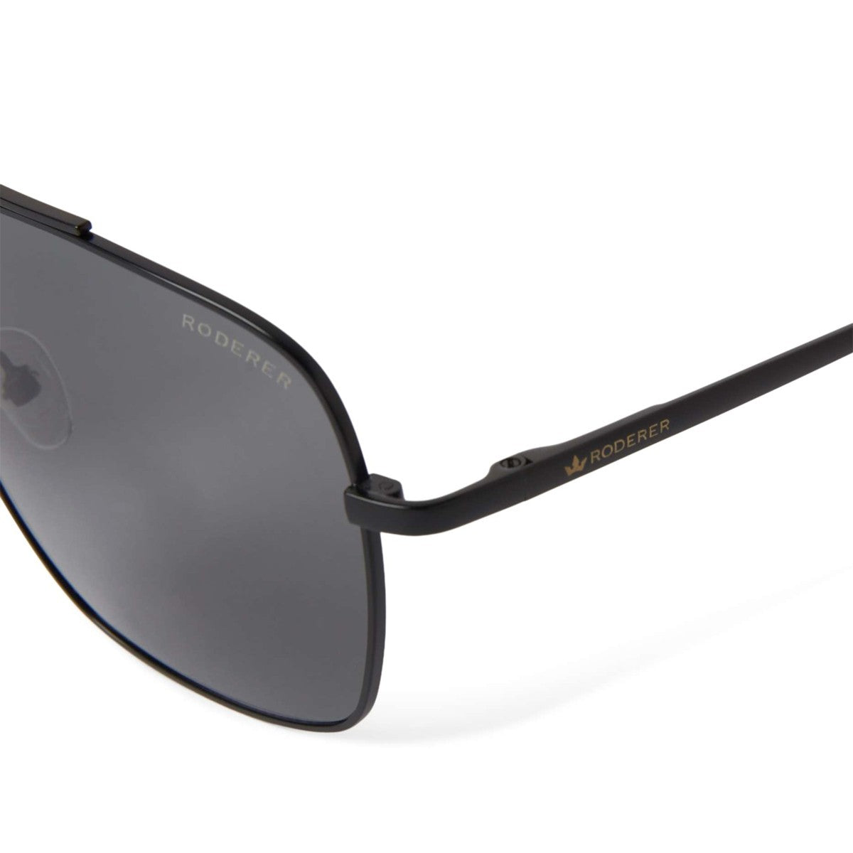 Harry Aviator Polarized Sunglasses > Black Matt / Grey