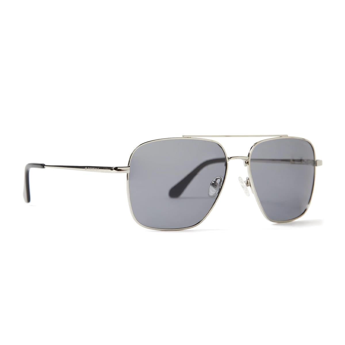 Harry Aviator Polarized Sunglasses > Silver / Grey
