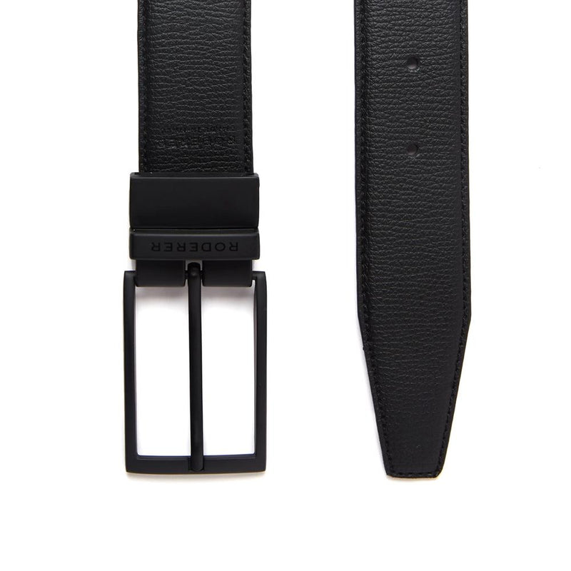 MAESTRO REVERSIBLE BELT > ITALIAN LEATHER BLACK & BROWN / BLACK MATT BUCKLE