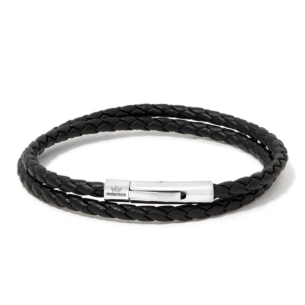 Matteo Double Tour Bracelet > Black