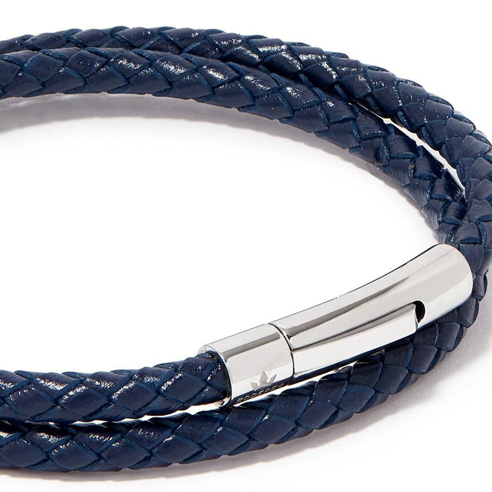 Matteo Double Tour Bracelet > Navy Blue