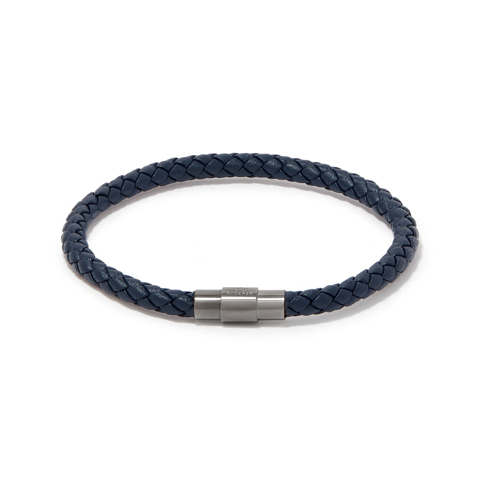 Sergio Bracelet > Navy Blue On Gunmetal Clasp