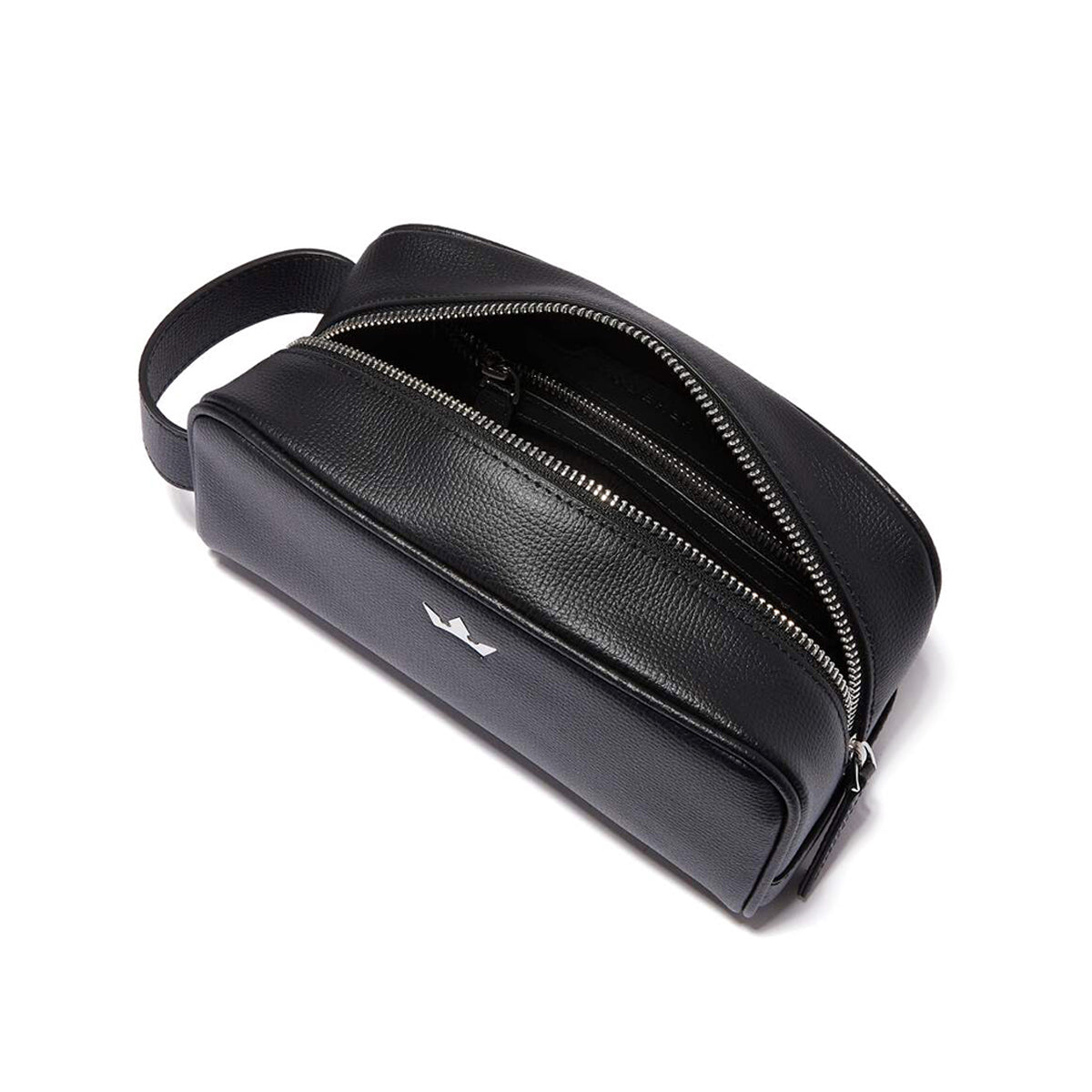 Award Mini Wash Bag > Italian Leather Black