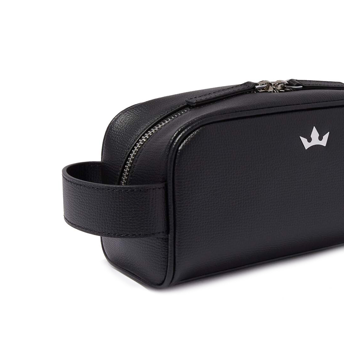 Award Mini Wash Bag > Italian Leather Black