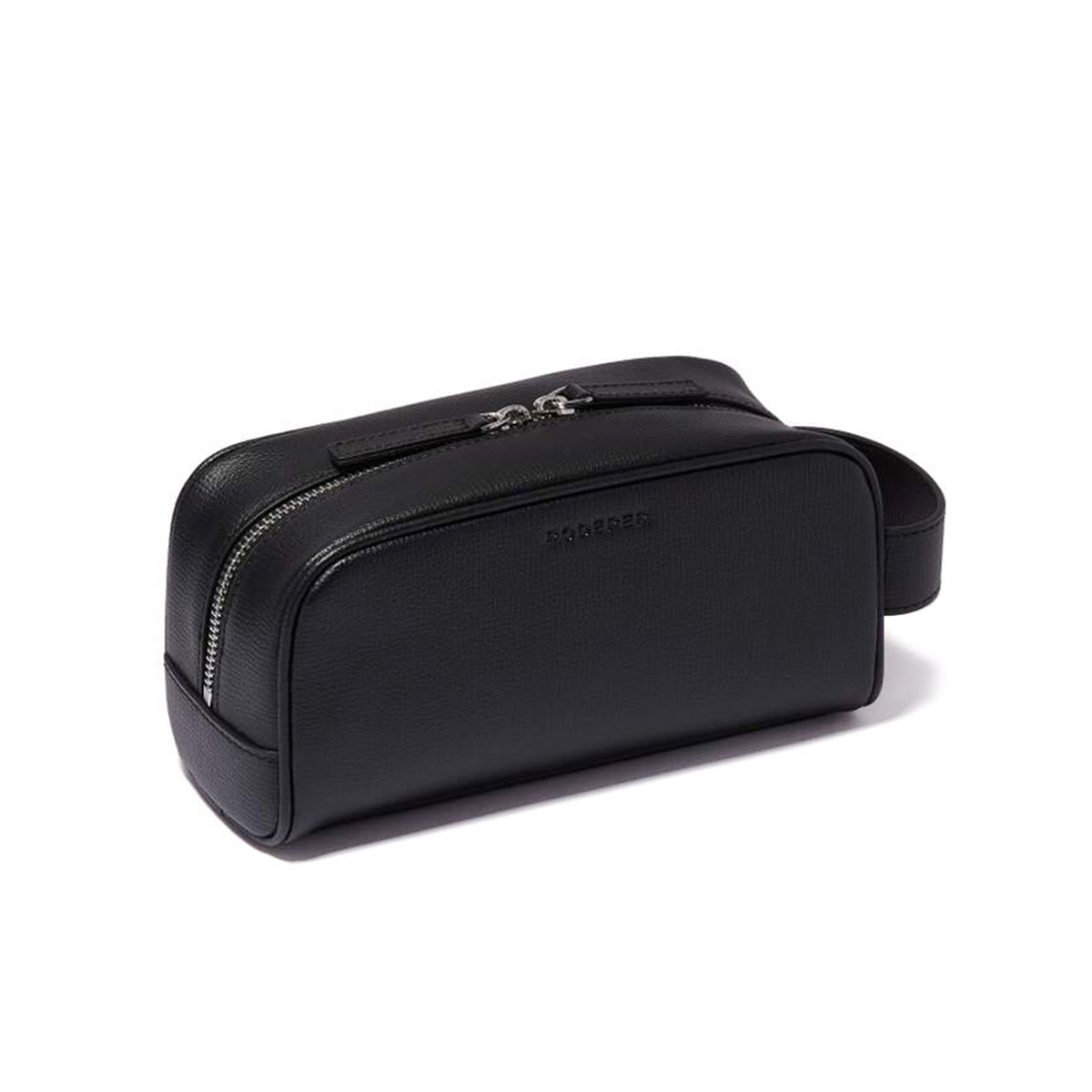 Award Mini Wash Bag > Italian Leather Black