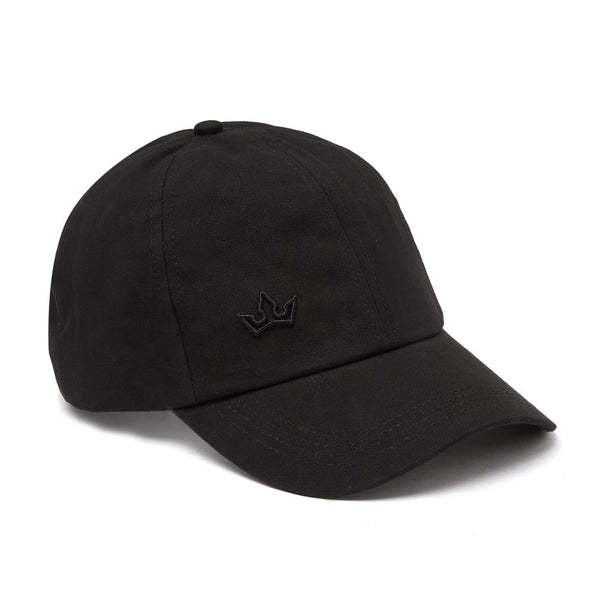 AURORA BASEBALL CAP > EMBROIDERED LOGO BLACK