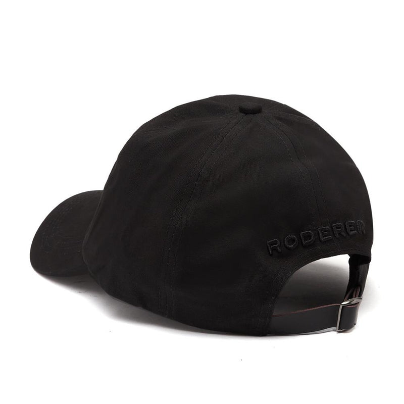 AURORA BASEBALL CAP > EMBROIDERED LOGO BLACK