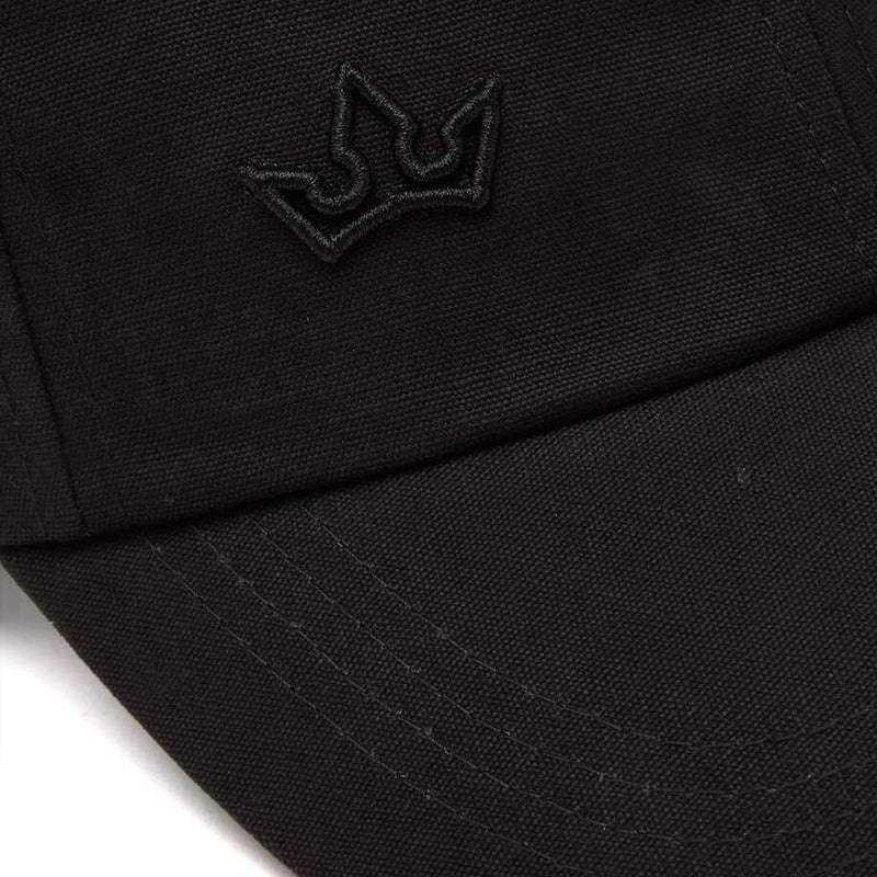 AURORA BASEBALL CAP > EMBROIDERED LOGO BLACK