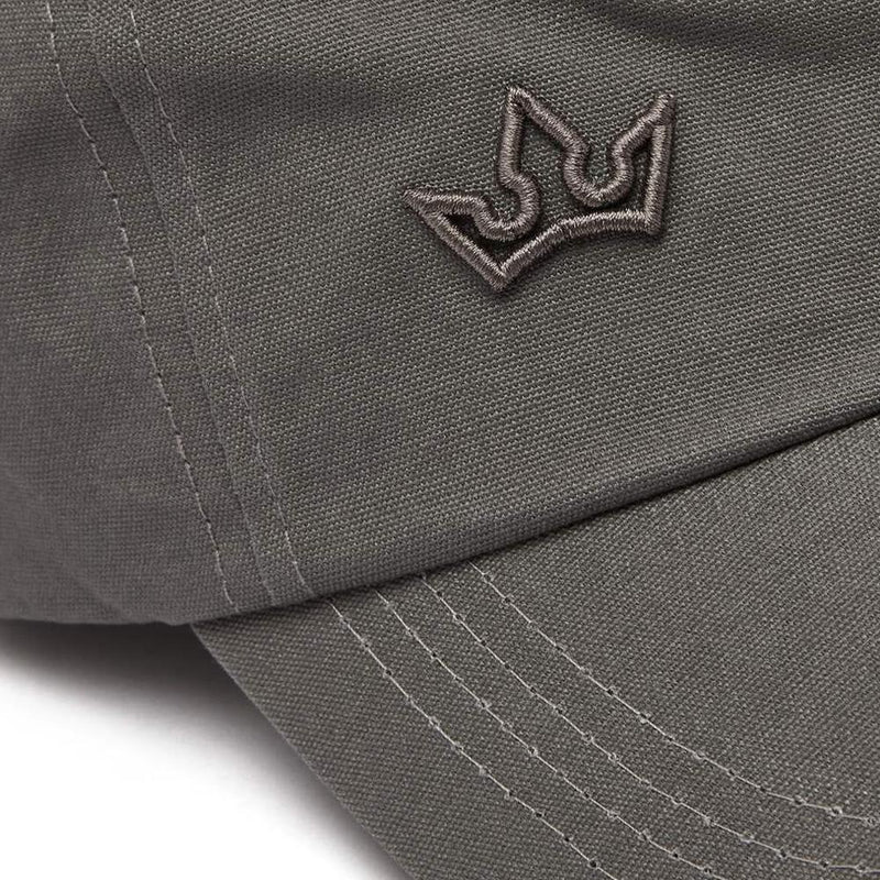 AURORA BASEBALL CAP > EMBROIDERED LOGO GREY