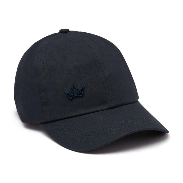 Aurora Baseball Cap > Embroidered Logo Navy Blue