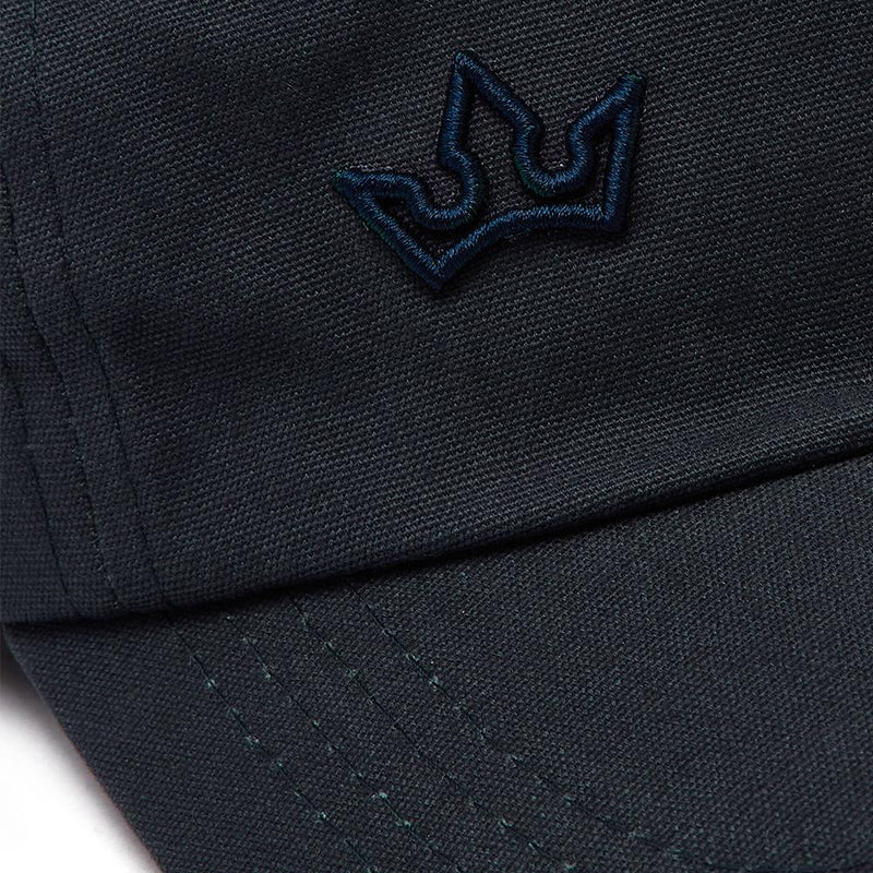 AURORA BASEBALL CAP > EMBROIDERED LOGO NAVY BLUE