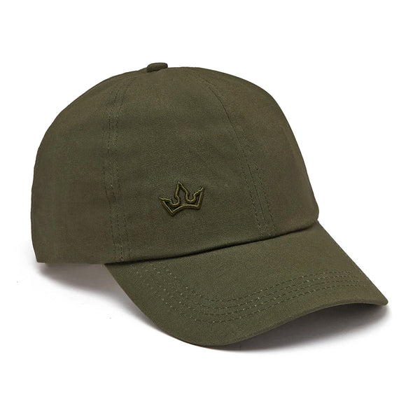 AURORA BASEBALL CAP > EMBROIDERED LOGO MILITARY GREEN