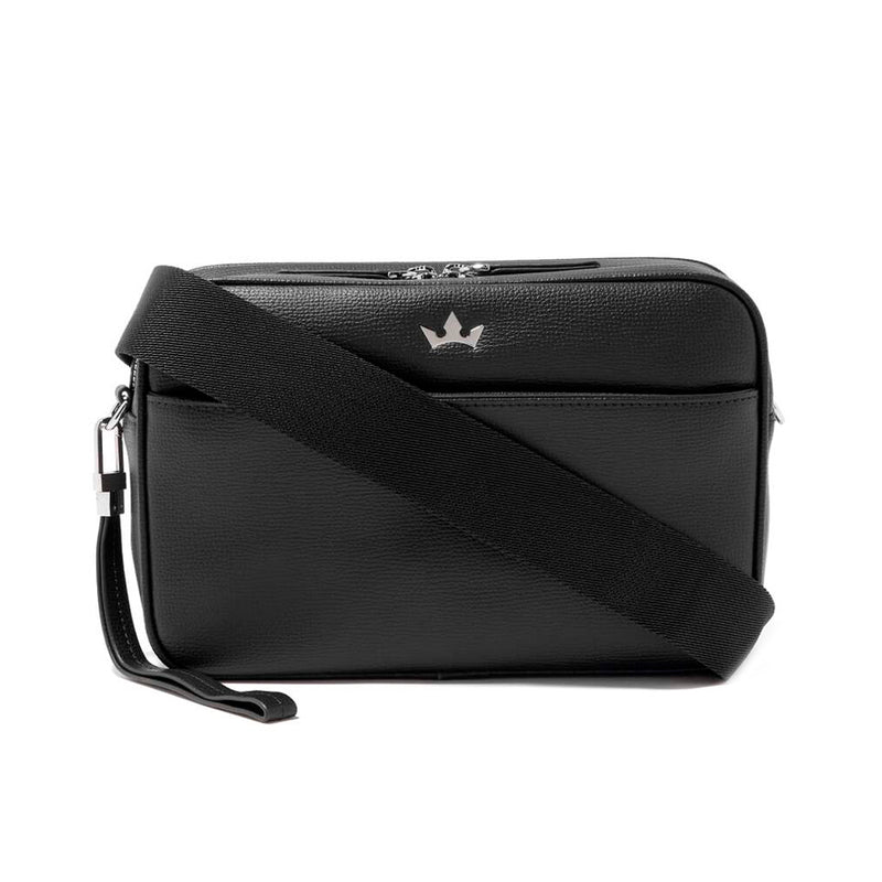 AWARD 5-IN-1 MESSENGER BAG > ITALIAN LEATHER BLACK