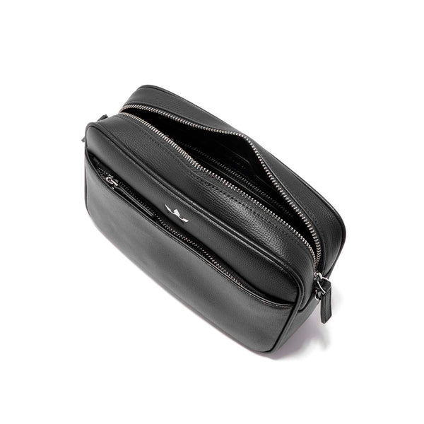 AWARD 5-IN-1 MESSENGER BAG > ITALIAN LEATHER BLACK