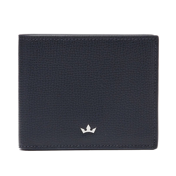 AWARD 6CC BIFOLD > ITALIAN LEATHER NAVY BLUE