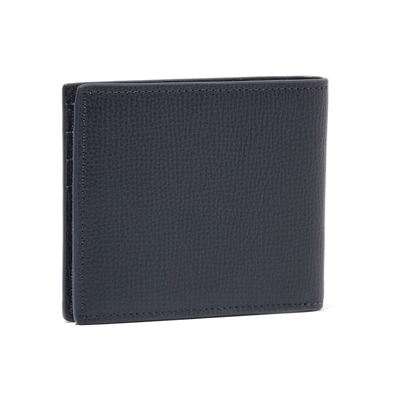 AWARD 6CC BIFOLD > ITALIAN LEATHER NAVY BLUE