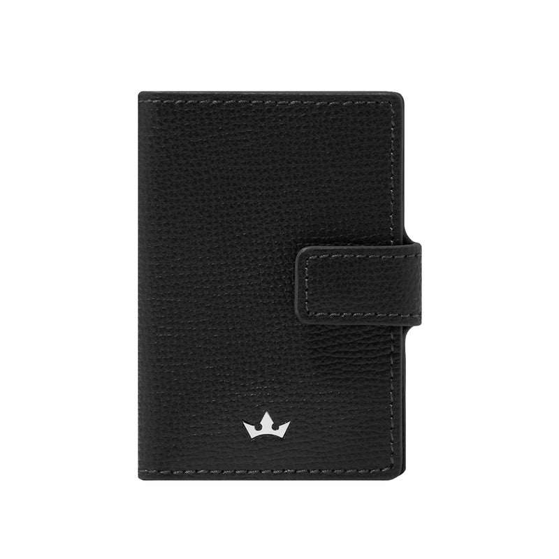 AWARD CLIP CARD HOLDER > ITALIAN LEATHER BLACK