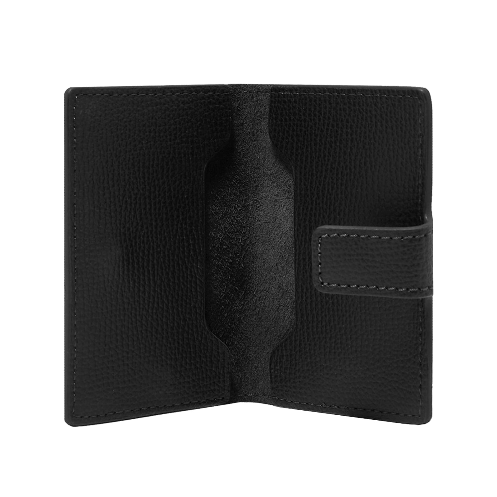 Award Clip Card Holder > Italian Leather Black