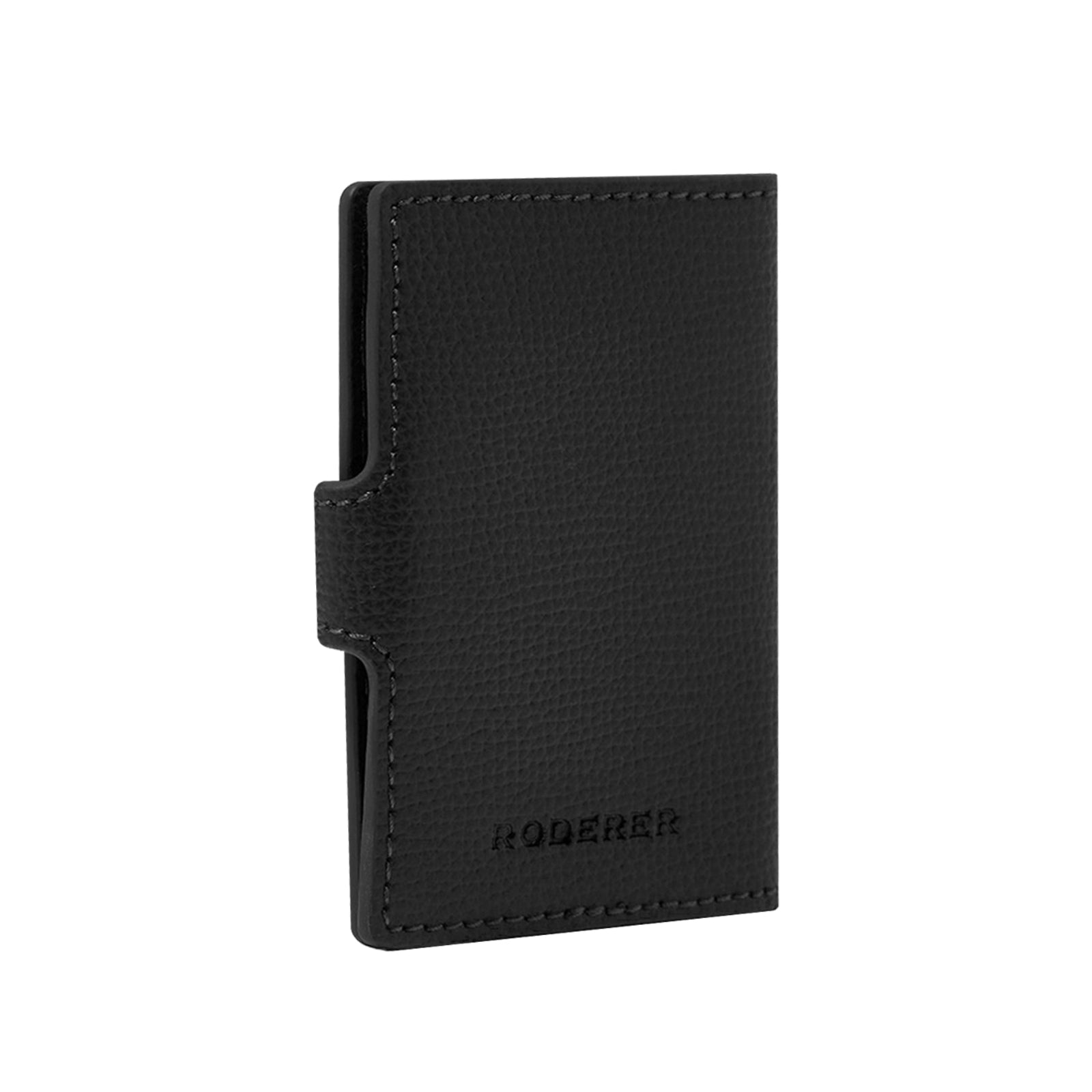 Award Clip Card Holder > Italian Leather Black