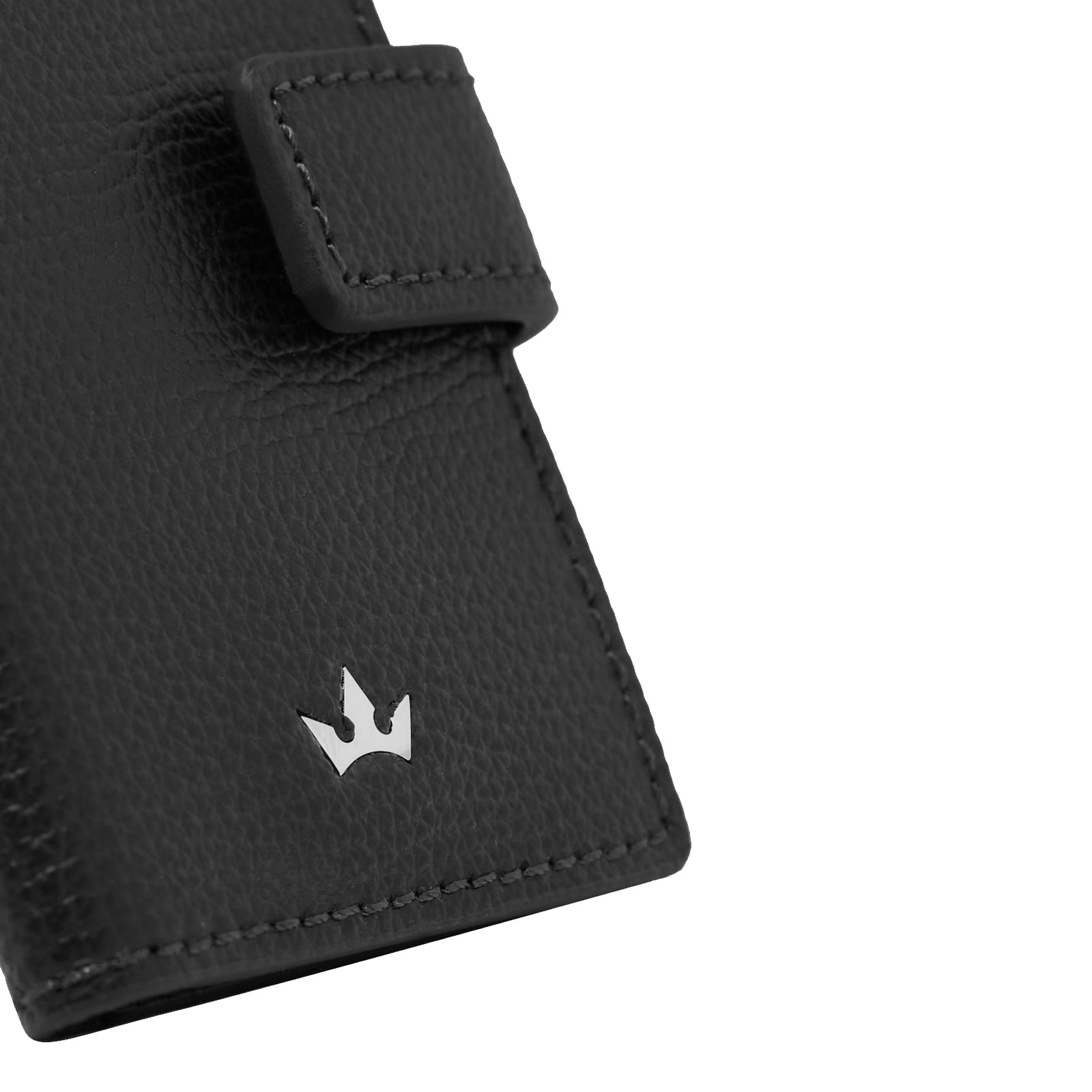 Award Clip Card Holder > Italian Leather Black