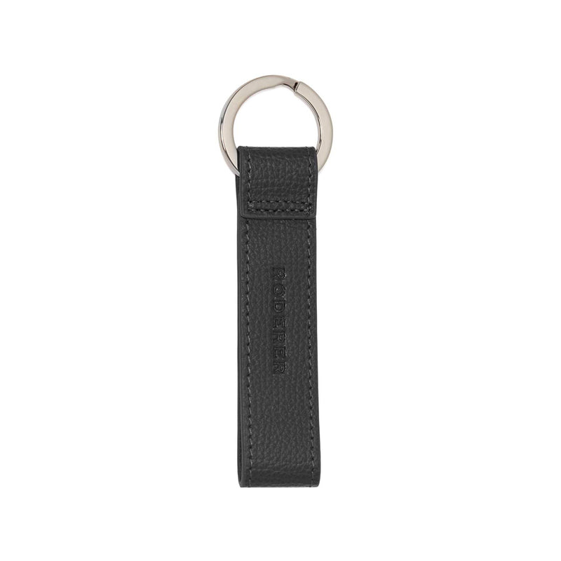 AWARD LOOP KEY RING > ITALIAN LEATHER BLACK